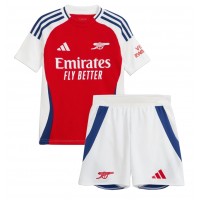 Maglia Calcio Arsenal Ben White #4 Prima Divisa Bambino 2024-25 Manica Corta (+ pantaloncini)